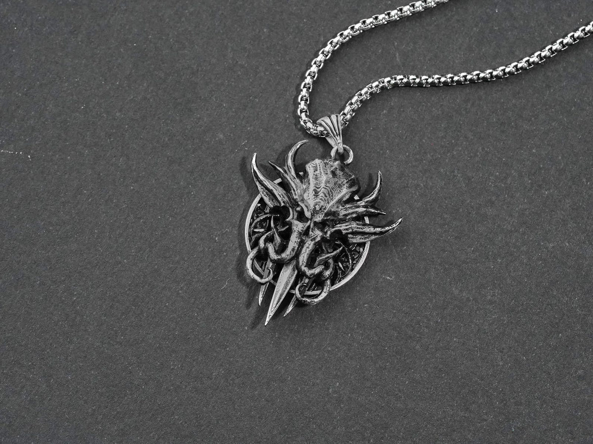 Baldur's Gate 3 Mind Flayer Tadpole Necklace - 950 Silver