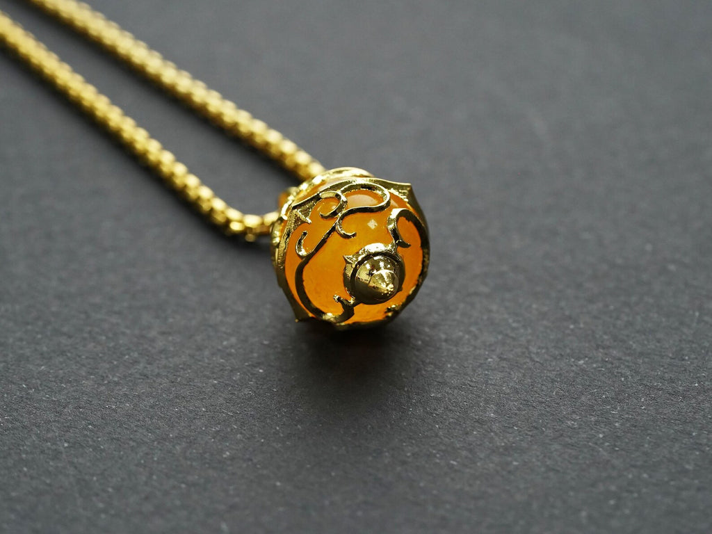 Palworld Legendary Pal Sphere Necklace - Yellow (14K Gold Plated)
