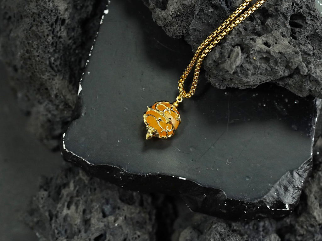 Palworld Legendary Pal Sphere Necklace - Yellow (14K Gold Plated)