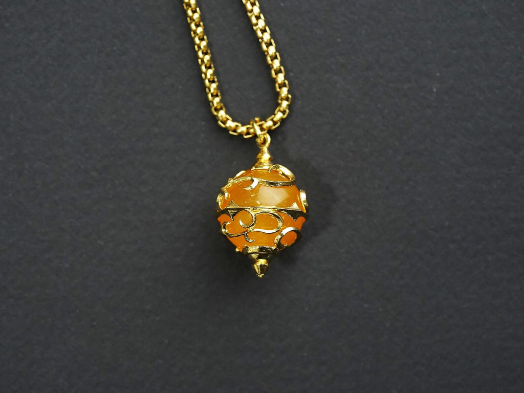 Palworld Legendary Pal Sphere Necklace - Yellow (14K Gold Plated)
