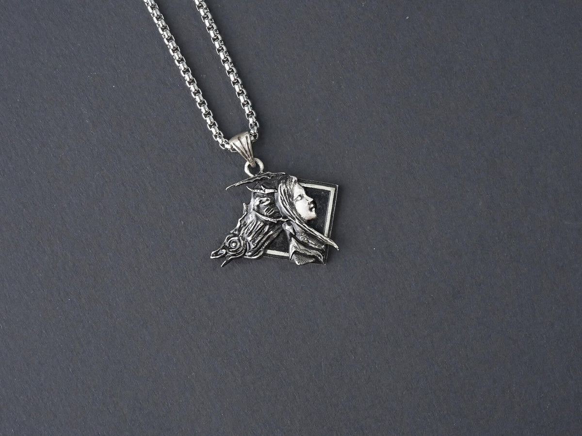 Final Fantasy XVI Eikon Shiva Dominant Necklace - 950 Silver