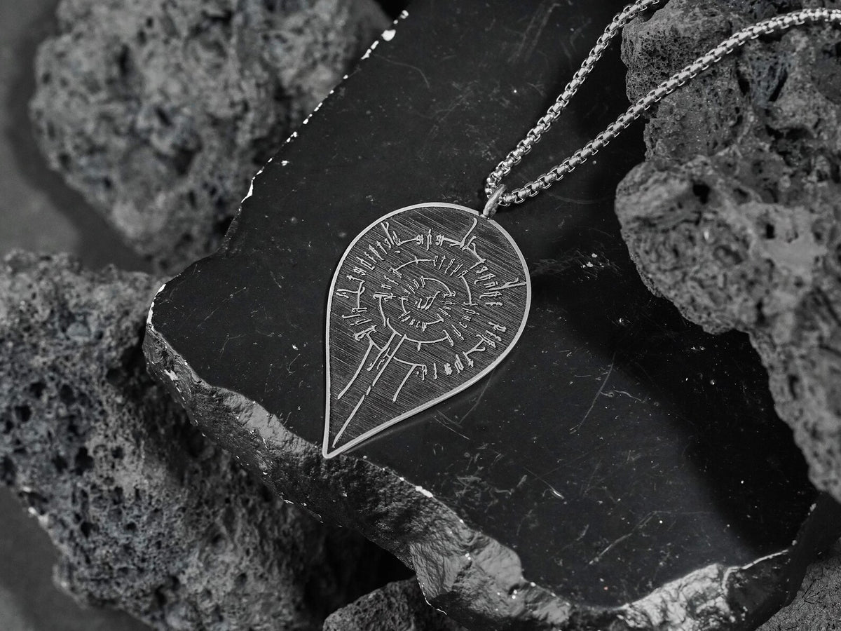 Baldur's Gate 3 Astarion Scar Tattoo Necklace - 950 Silver