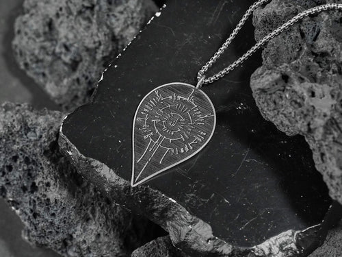Baldur's Gate 3 Astarion Scar Tattoo Necklace - 950 Silver