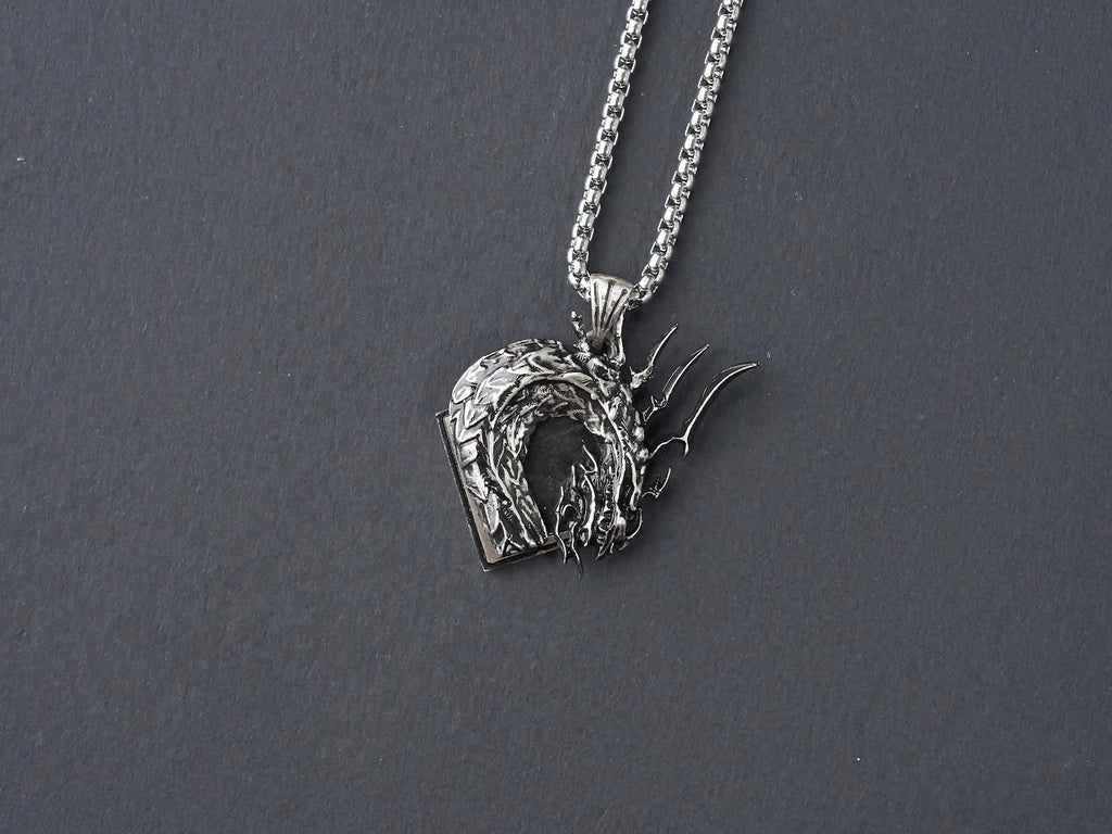 Final Fantasy XVI Eikon Bahamut Dominant Necklace - 950 Silver