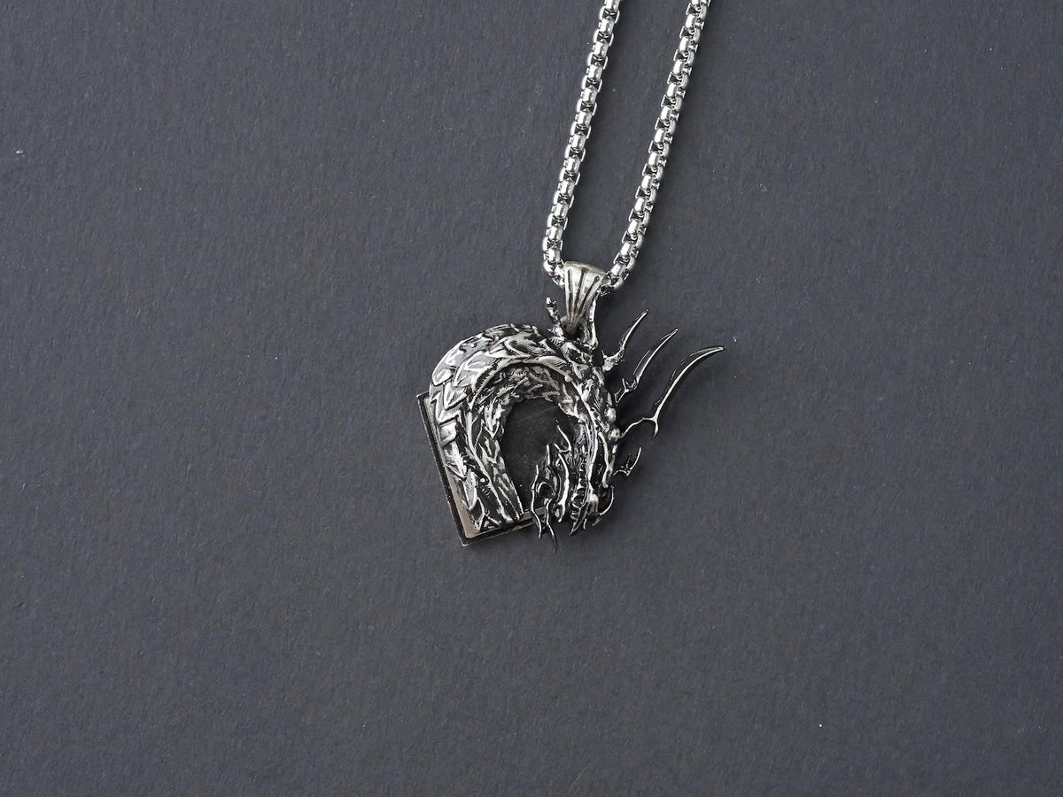 Final Fantasy XVI Eikon Bahamut Dominant Necklace - 950 Silver