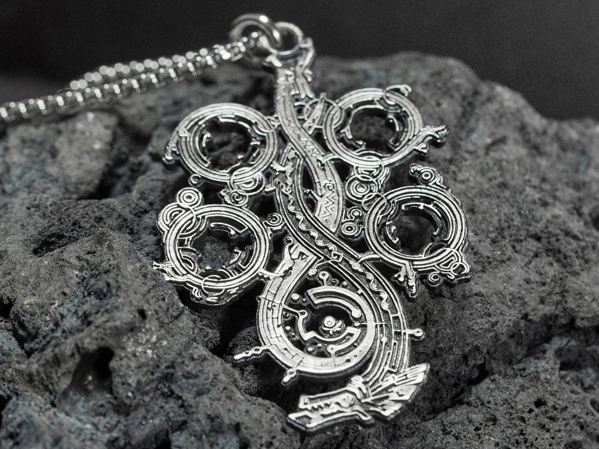 Monster Hunter Wilds Logo Necklace - 950 Silver