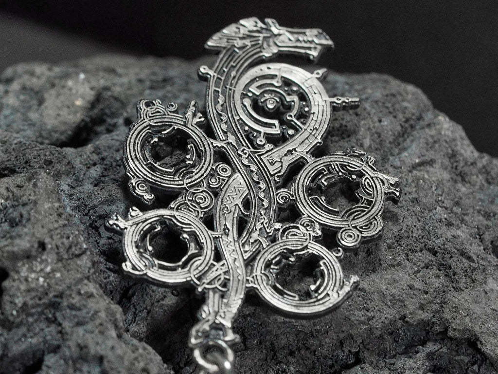 Monster Hunter Wilds Logo Necklace - 950 Silver