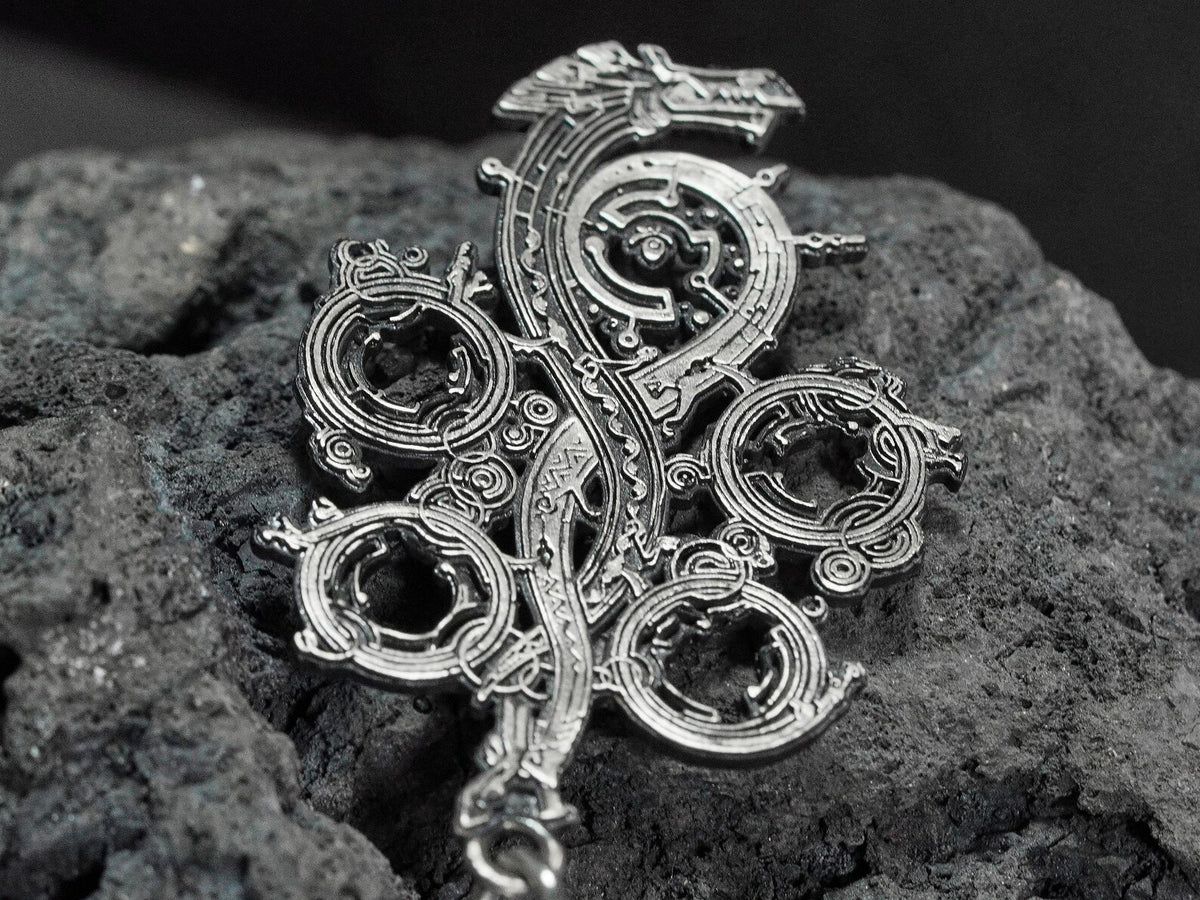 Monster Hunter Wilds Logo Necklace - 950 Silver
