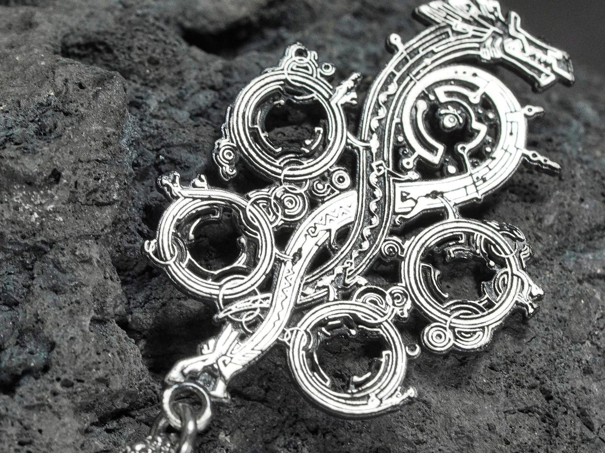 Monster Hunter Wilds Logo Necklace - 950 Silver