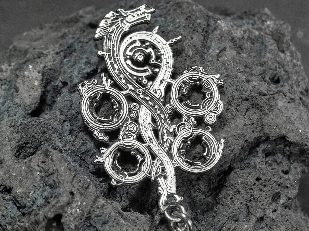 Monster Hunter Wilds Logo Necklace - 950 Silver