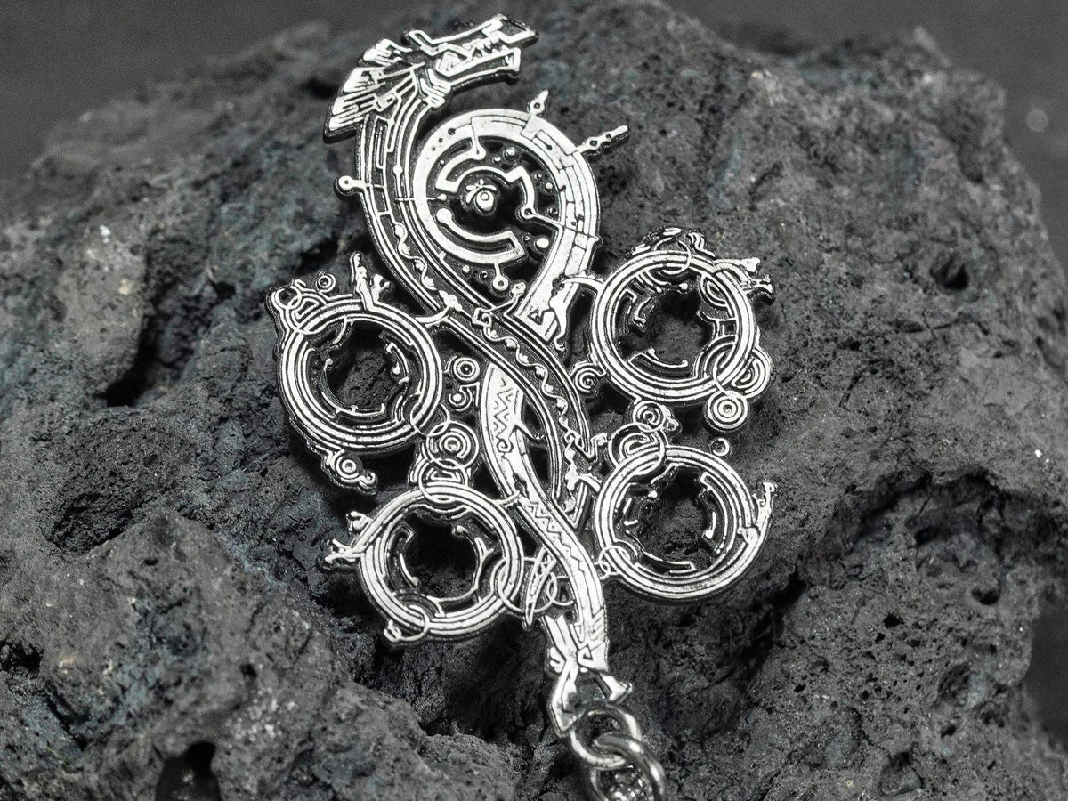 Monster Hunter Wilds Logo Necklace - 950 Silver