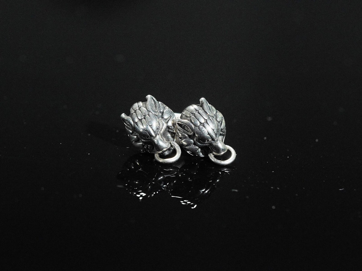 Final Fantasy VII Cloud Strife Cloudy Wolf Earring - 950 Silver