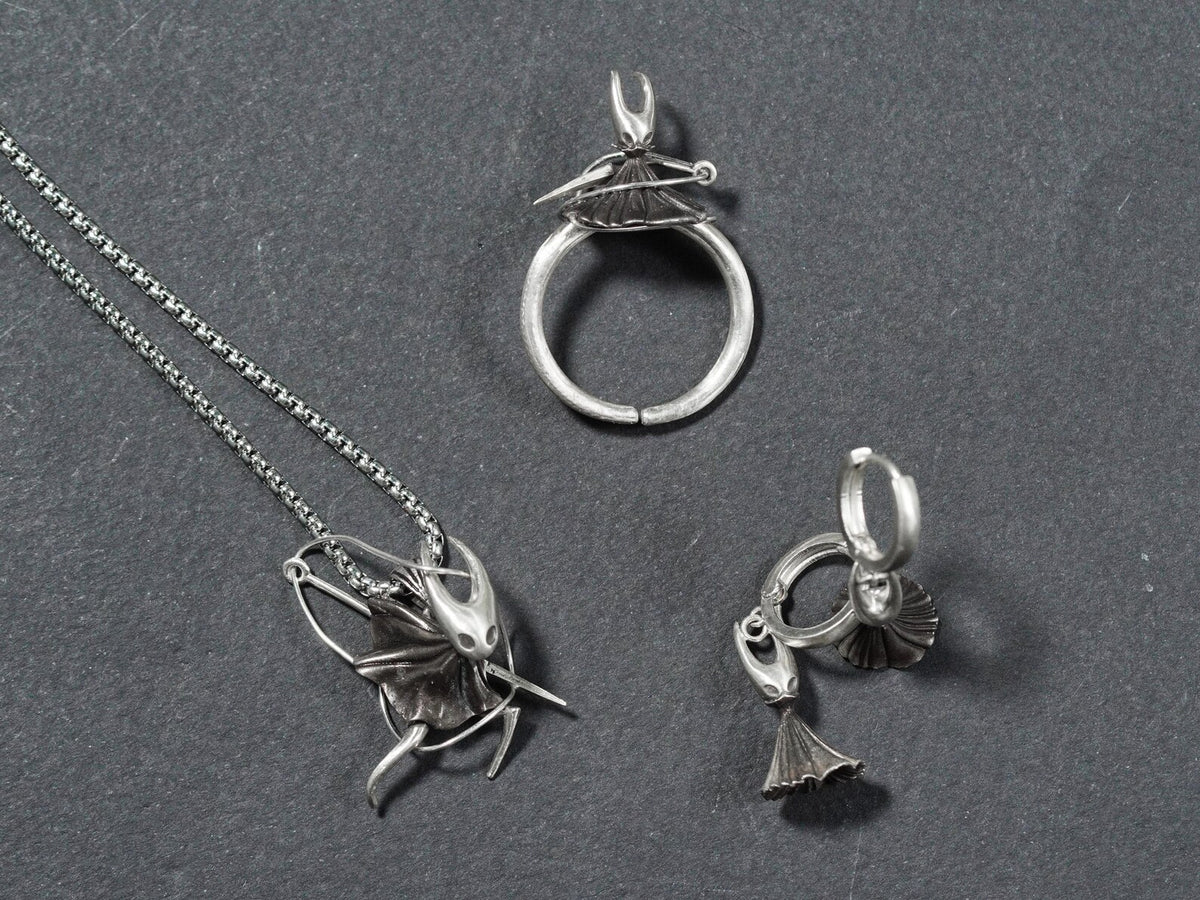 Hollow Knight Silk Song Hornet Inspired Earrings - 950 Silver
