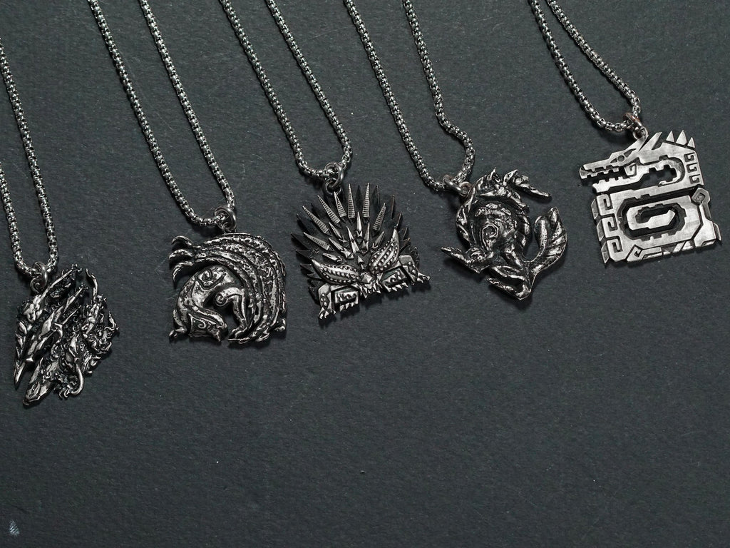 Monster Hunter Wilds Logo Necklace - 950 Silver
