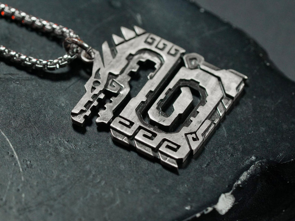 Monster Hunter Wilds Monster Emblem Necklace - 950 Silver