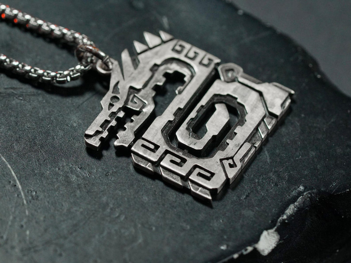 Monster Hunter Wilds Monster Emblem Necklace - 950 Silver