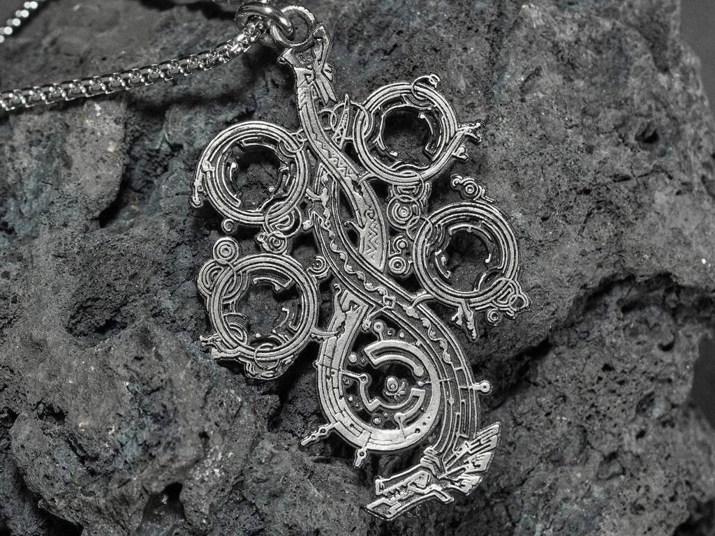 Monster Hunter Wilds Logo Necklace - 950 Silver
