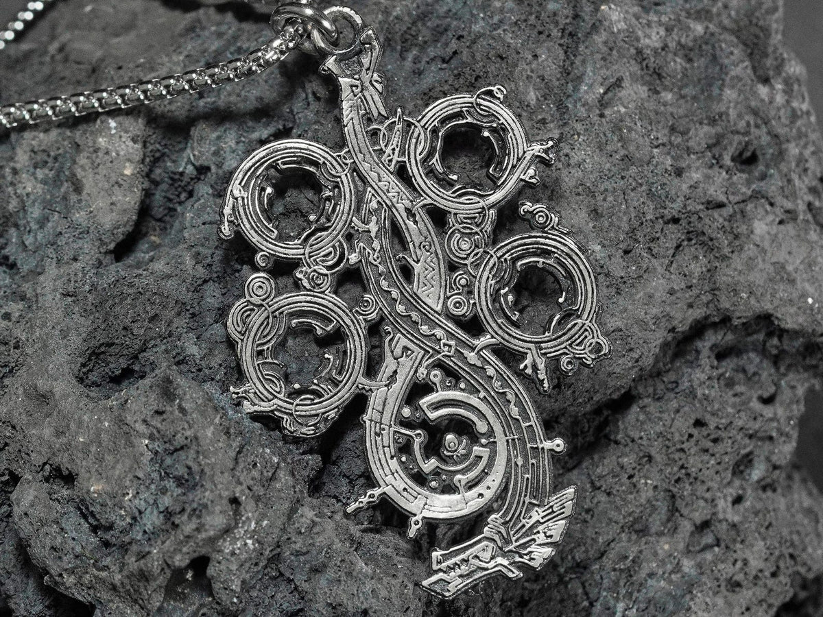 Monster Hunter Wilds Logo Necklace - 950 Silver