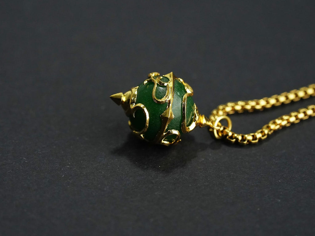 Palworld Legendary Pal Sphere Necklace - Green (14K Gold Plated)