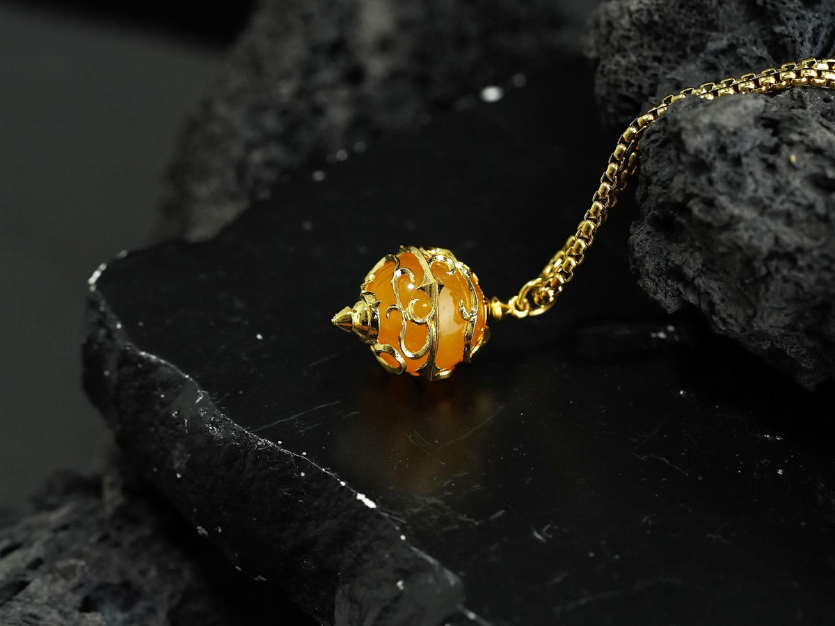 Palworld Legendary Pal Sphere Necklace - Yellow (14K Gold Plated)