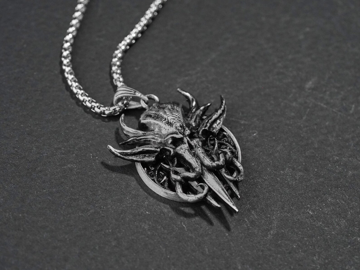 Baldur's Gate 3 Mind Flayer Tadpole Necklace - 950 Silver