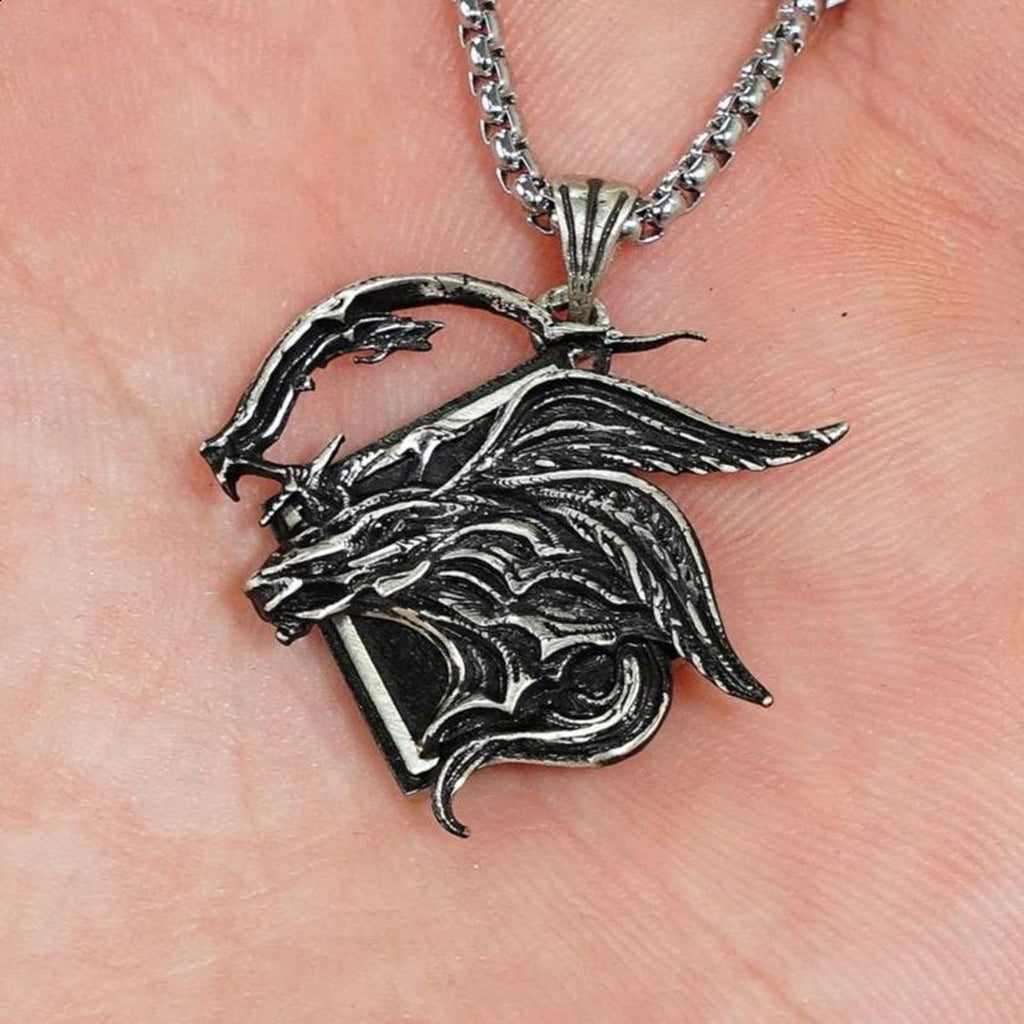 Final Fantasy XVI Eikon Ultima Risen Necklace - 950 Silver