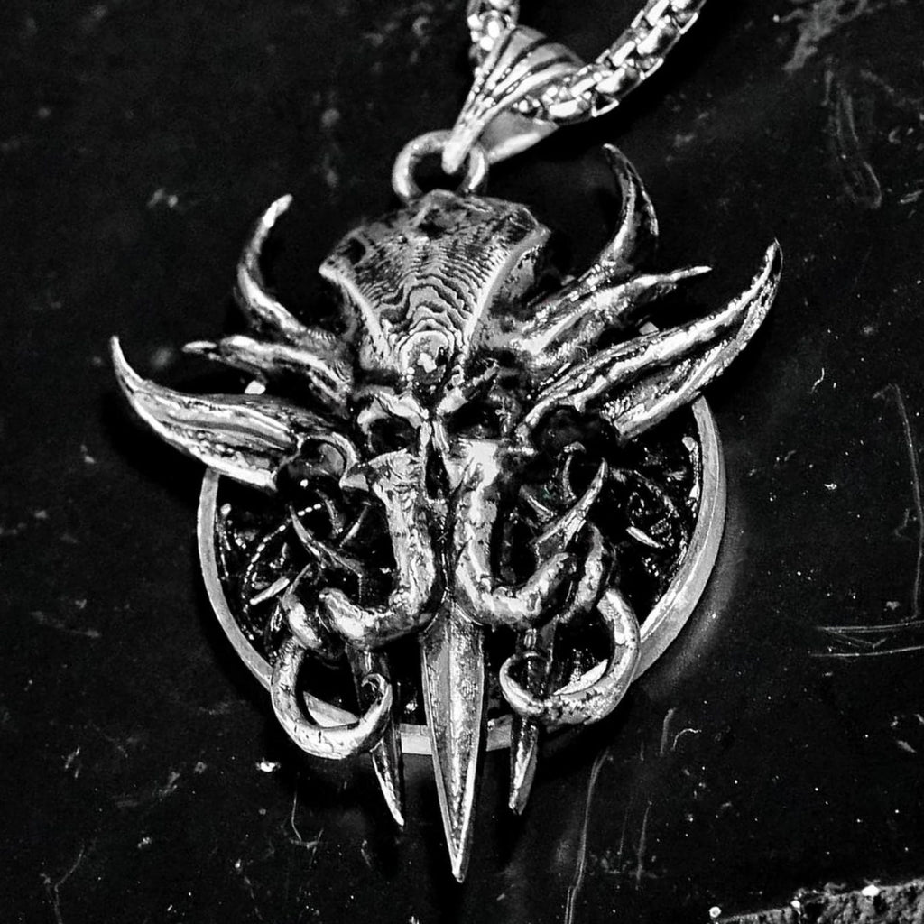 Baldur's Gate 3 Mind Flayer Tadpole Necklace - 950 Silver