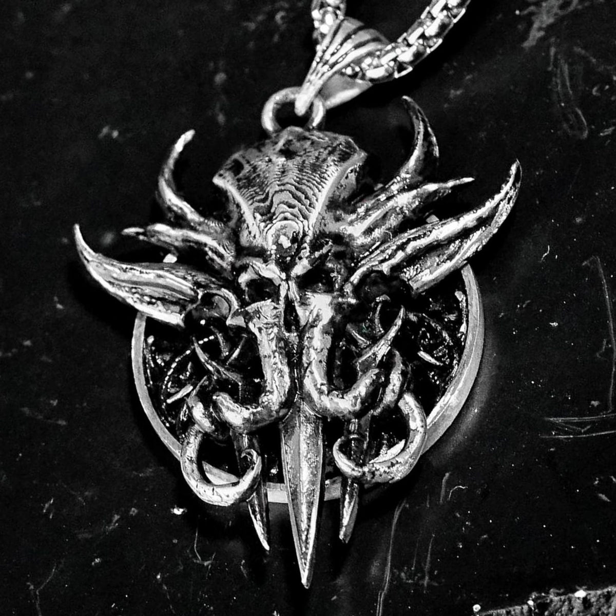 Baldur's Gate 3 Mind Flayer Tadpole Necklace - 950 Silver