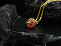 Palworld Legendary Pal Sphere Necklace - Red (14K Gold Plated)