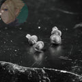 Final Fantasy VII Cloud Strife Stud Earrings - 950 Silver