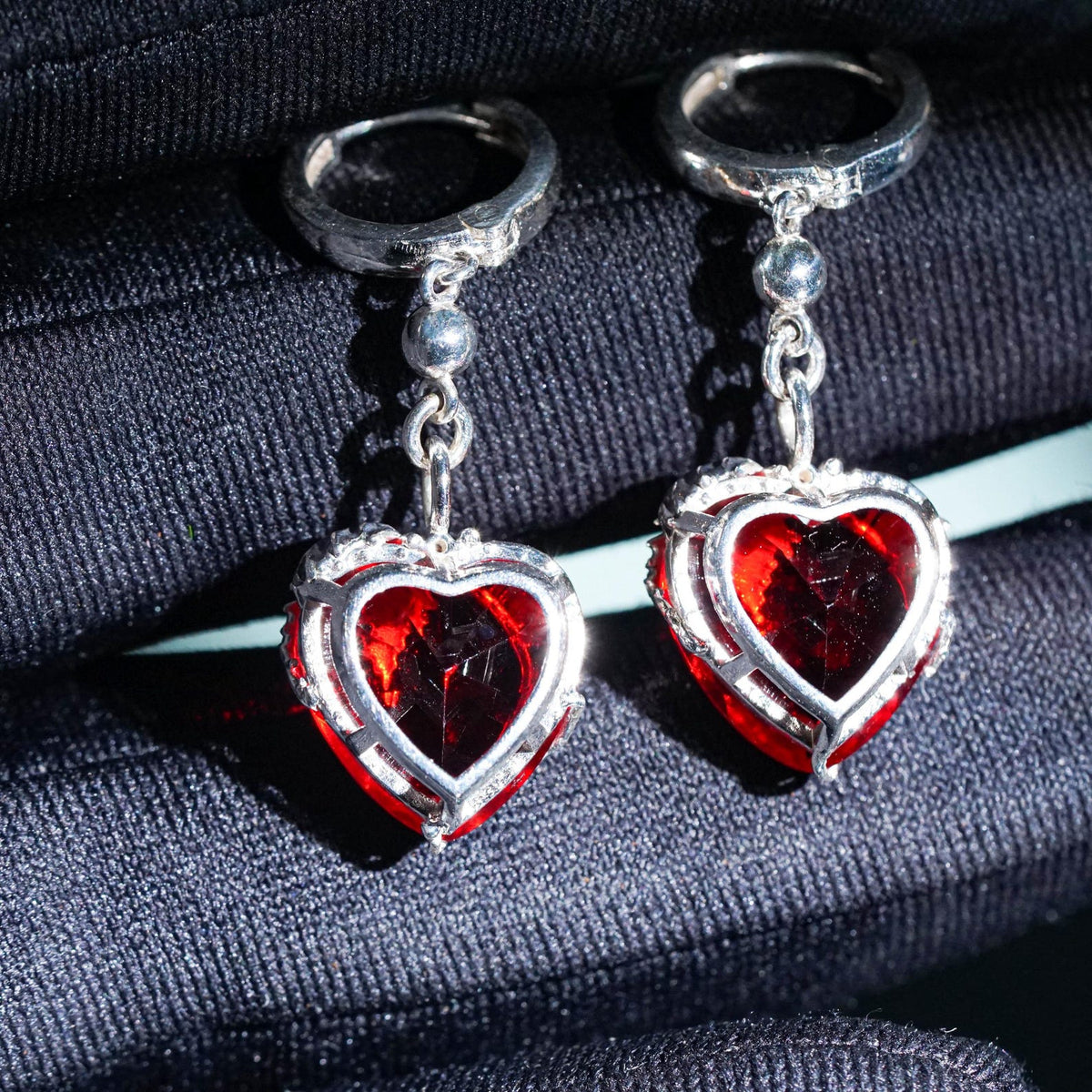 Baldur's Gate 3 Amulet of Greater Health Earrings - Sterling Silver
