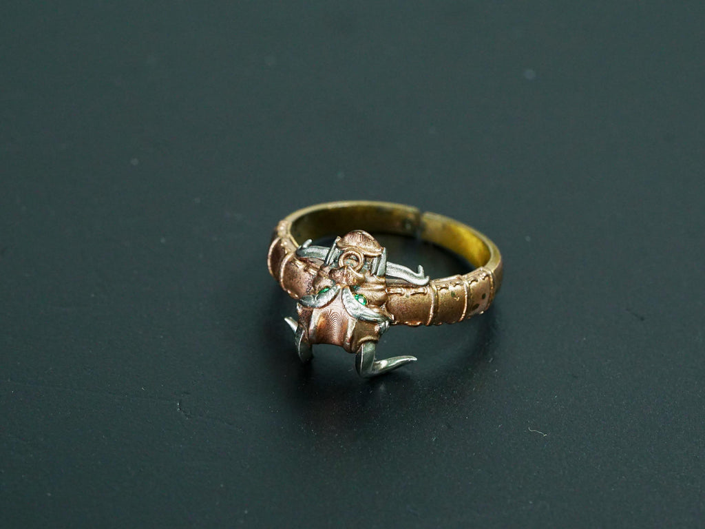 Valorant Oni Mask Samurai Ring - 950 Silver