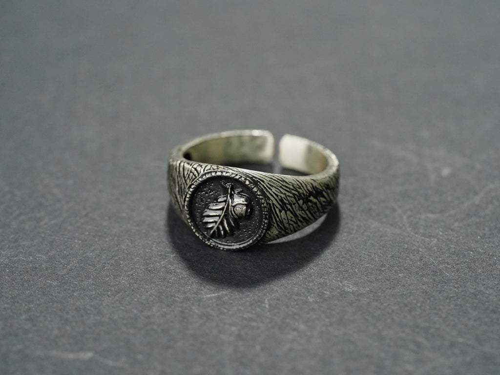 Baldur's Gate 3 Halsin Oak Leaf Ring - 950 Silver