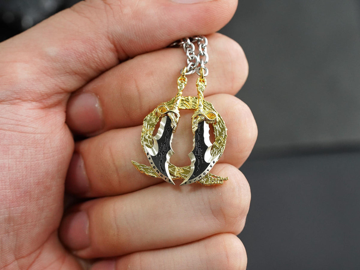 God of War Blades of Chaos Necklace - 950 Silver