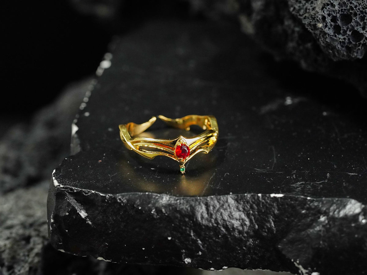 Final Fantasy VII Rebirth Circlet Ring - 14K Gold Plated
