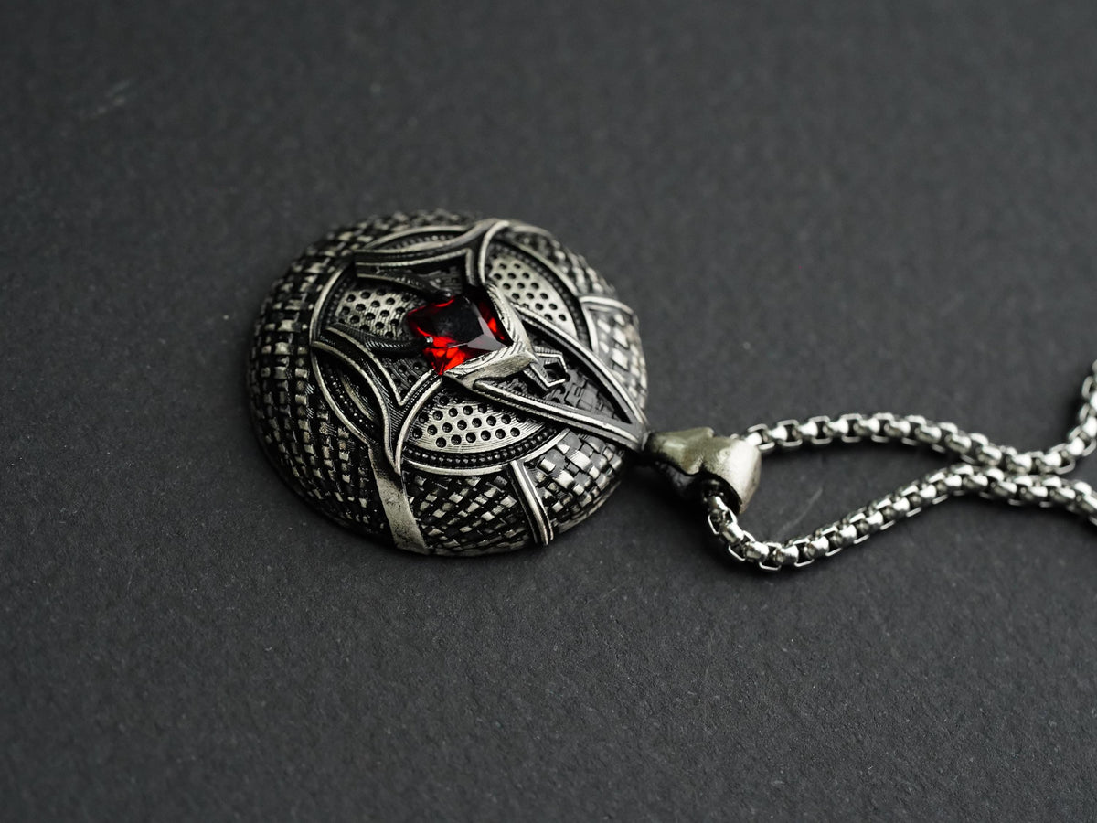 Baldur's Gate 3 Karlach's Heart Pendant Necklace - 950 Silver