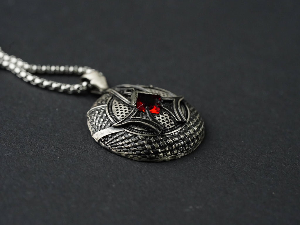Baldur's Gate 3 Karlach's Heart Pendant Necklace - 950 Silver
