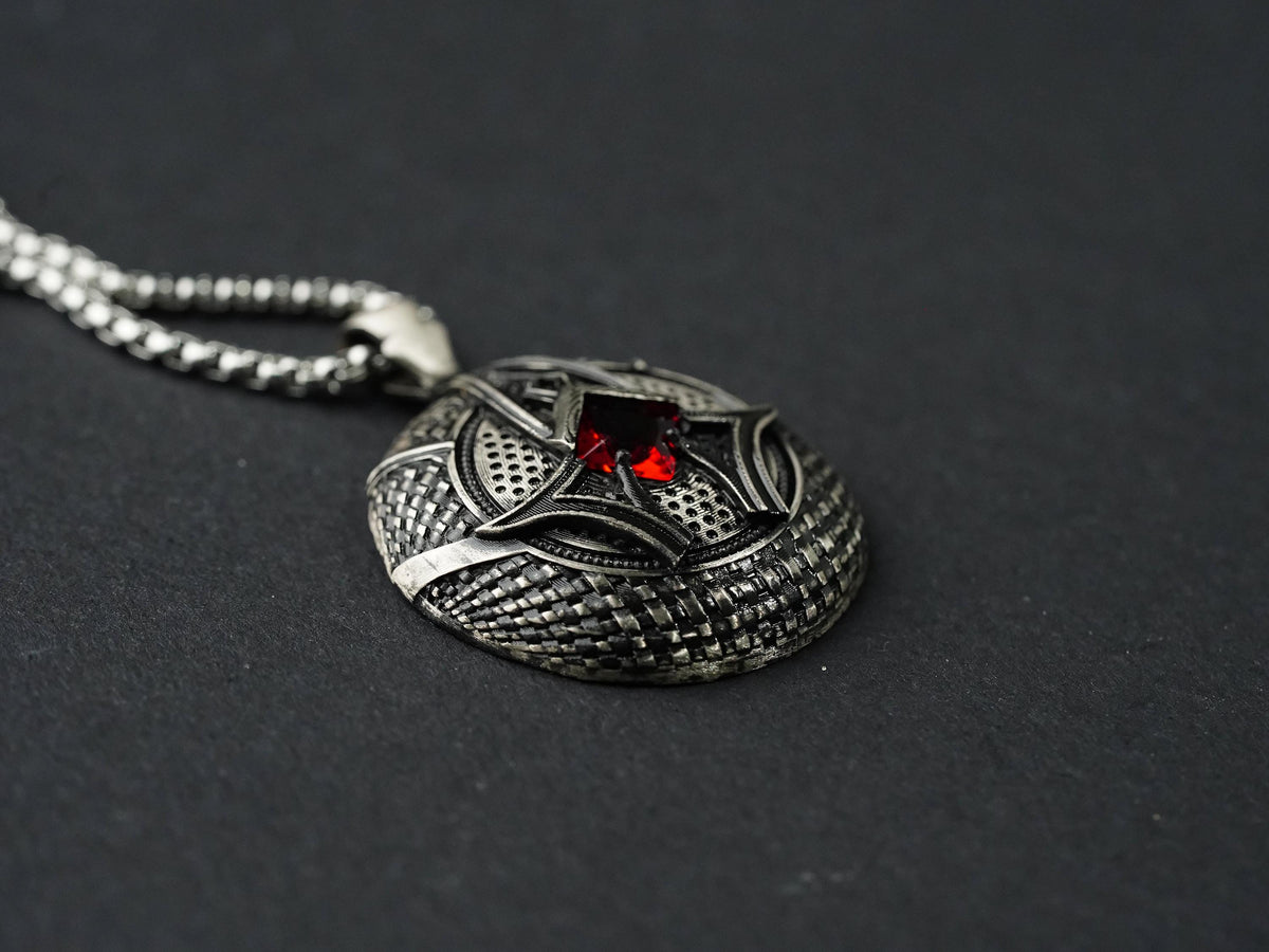 Baldur's Gate 3 Karlach's Heart Pendant Necklace - 950 Silver