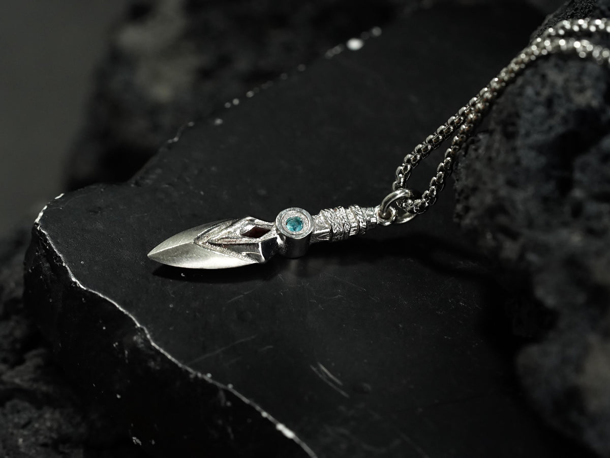Valorant Jett Kunai Knife Necklace - 950 Silver