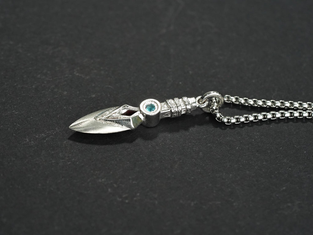 Valorant Jett Kunai Knife Necklace - 950 Silver