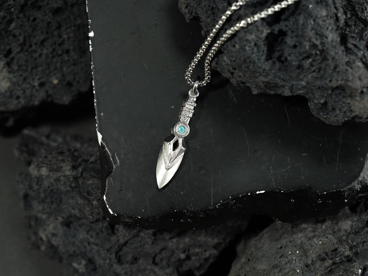 Valorant Jett Kunai Knife Necklace - 950 Silver
