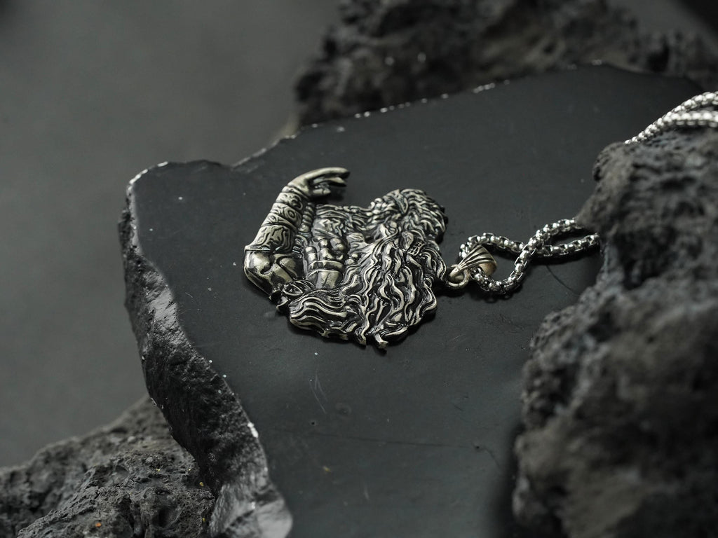 Elden Ring Godfrey Icon Talisman Necklace - 950 Silver