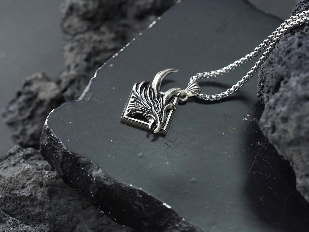 Final Fantasy XVI Eikon Phoenix Dominant Necklace - 950 Silver