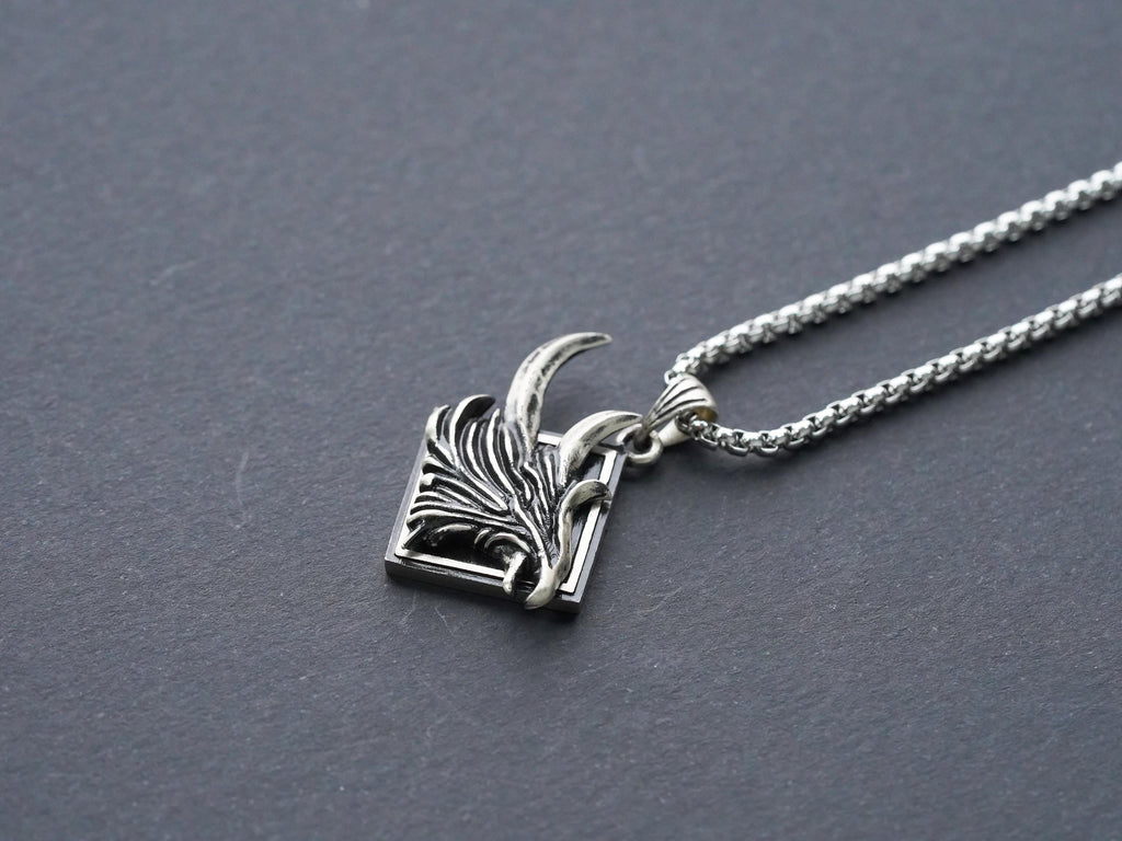 Final Fantasy XVI Eikon Phoenix Dominant Necklace - 950 Silver