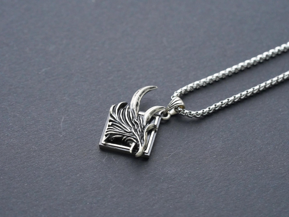 Final Fantasy XVI Eikon Phoenix Dominant Necklace - 950 Silver