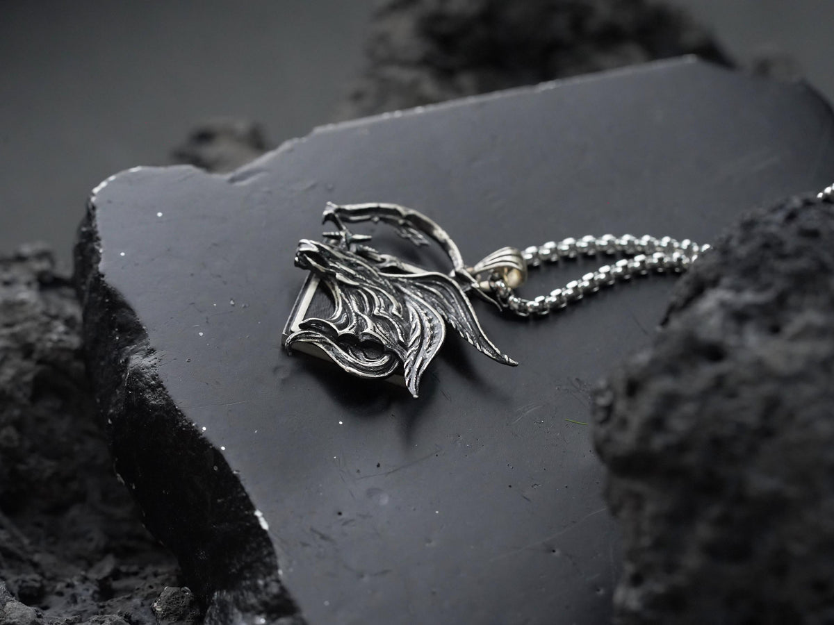 Final Fantasy XVI Eikons Emblem Necklace - 950 Silver