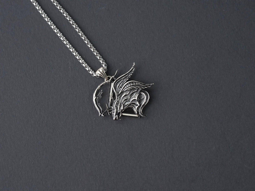 Final Fantasy XVI Eikons Emblem Necklace - 950 Silver