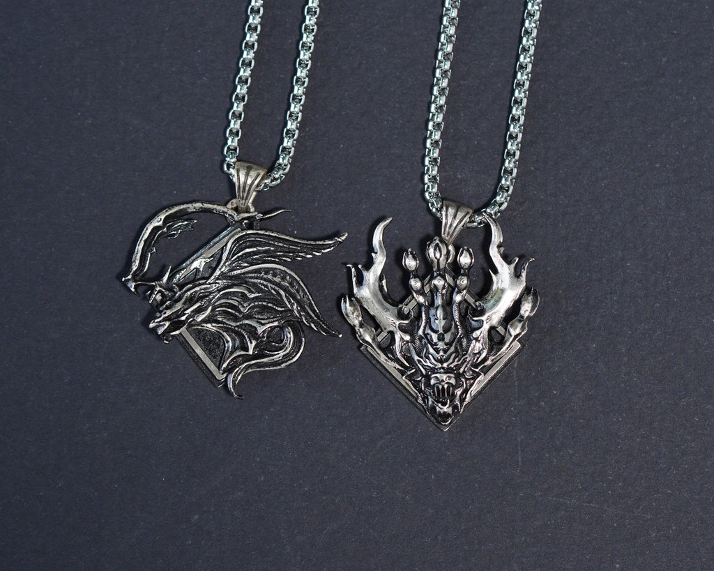 Final Fantasy XVI Eikons Emblem Necklace - 950 Silver