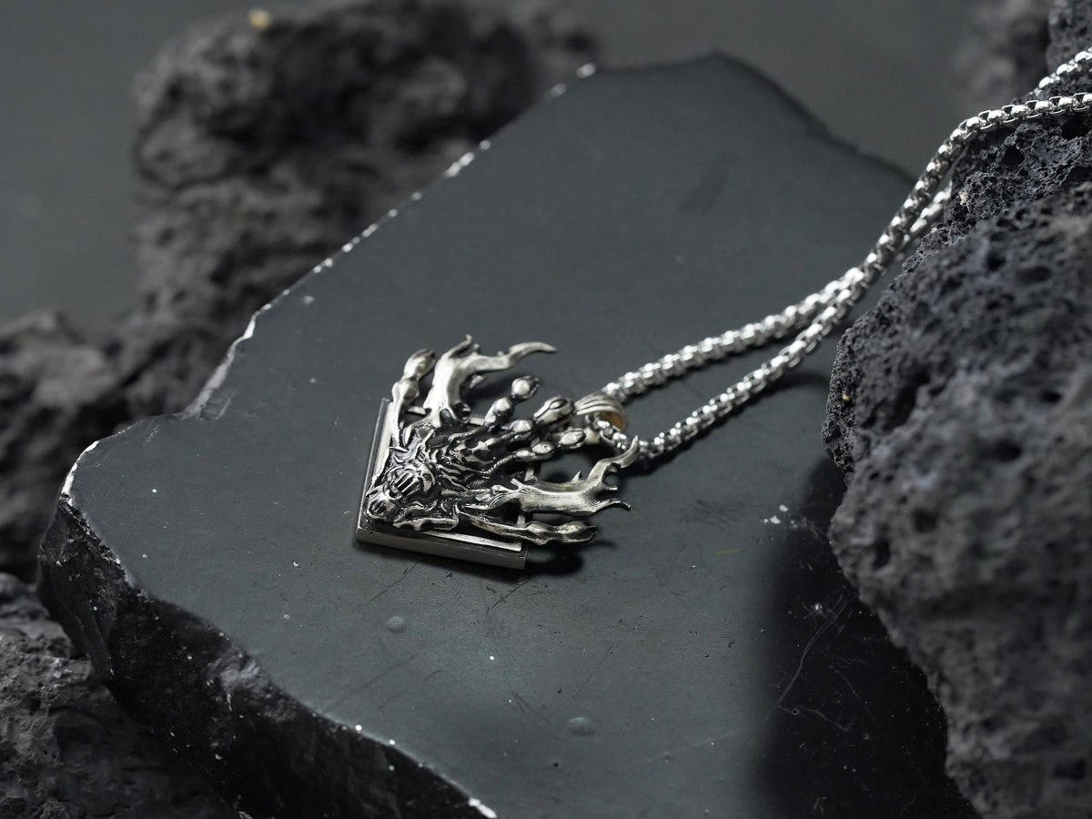 Final Fantasy XVI Eikons Emblem Necklace - 950 Silver