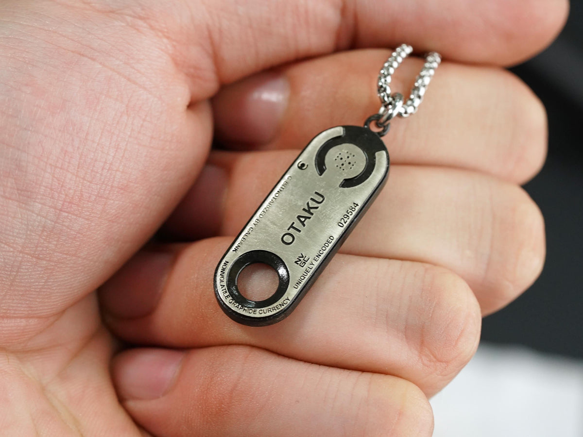 Starfield Credstick Pendant Necklace - 950 Silver